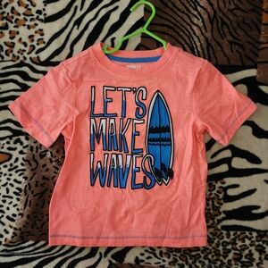 🎉Crazy 8 Coral and Blue Surfboard Boy's Tee Size: 3T